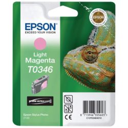Epson Chameleon T0346 Ultrachrome Ink, Ink Cartridge, Light Magenta Single Pack, C13T03464010